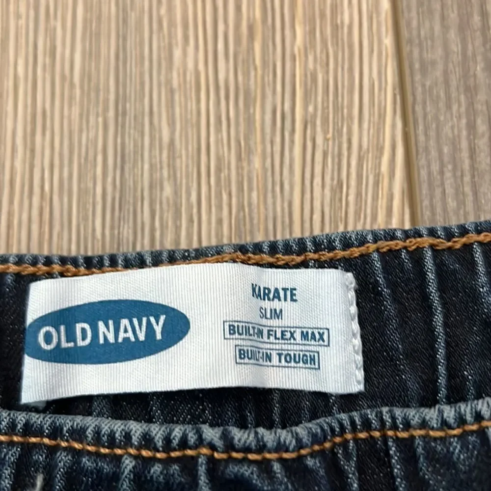 Old Navy Karate Slim Boys Denim Shorts With Raw Hem